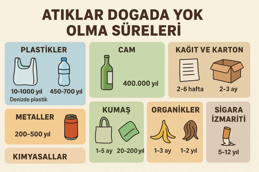 Doğada Atıkların Yok Olma Süreleri: Plastik, Cam, Kağıt ve Daha Fazlası Ne Zaman Kaybolur?